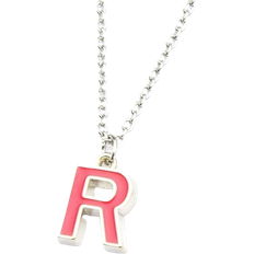 Pokémon Team Rocket R Pendant Necklace - Silver/Pink