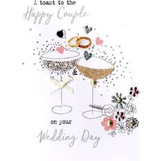 Second Nature Happy Couple Wedding Day Irresistible Greeting Card Embellished Cards