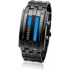 Creative Led Fashion Wristwatches Lovers Couple Digital Waterproof Clock For Men Black