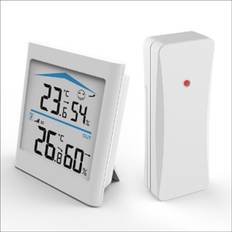 Tlily Weather Station Indoor Trend Hygrometer Thermometer Wireless Sensor MotionWhite