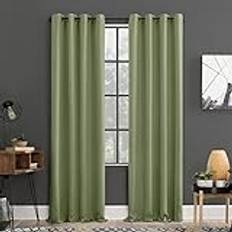 Sun Zero Soho 2-Pack Blackout Grommet Curtain Panel 54 x 108 Sage Green