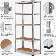 Bare Steel 150x70x30cm Shelving System