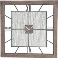 Natural Wood & Metal Square
