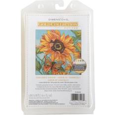 Dimensions Counted Cross Stitch Kit 6"X6"-Sunflower Garden 18 Count 70-65228