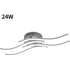 SRJ STAR 24W, White Wave Shape Ceiling Flush Light