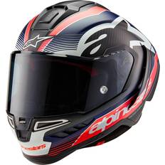 Alpinestars Supertech R10 Team Helmet - Black/Carbon/Fluo Red