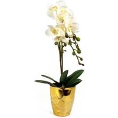 Leaf 54cm Orchid White Artificial Plant