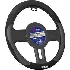 Sparco Rattöverdrag Sparco SPCS122BK Rattskydd Ø: 37-38cm, Läder, svart, elastisk