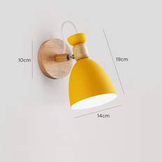 Yellow Wall Lights XYLFLY Yellow Modern Simple Iron Art Wall light