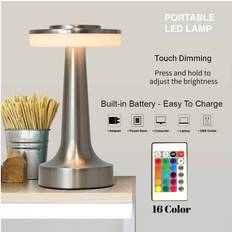 Flemye Sliver RGB LED Retro Bar Touch Sensor Table Lamp