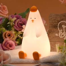 Pink Night Lights Tianfu Cute Chick Silicone Kid Lamp,7 Tap Control,Cute Night Light