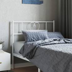 Sängar & Madrasser vidaXL Huvudgavel Metall Vit 100 cm Sänggavel