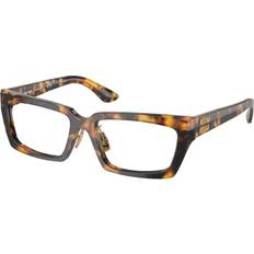 Miu Miu Glasögon Miu Miu MU04XVF Asian Fit VAU1O1 54 Sköldpaddemönstradeshell Glasögon Kvinna