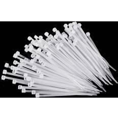 Cable Ties Greenzech 10cm Nylon 1000Pcs 3mm 8/10/12/15cm White Nylon Self-locking Cable Tie Zip Ties Strong Tensile Strength