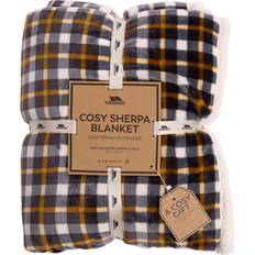 Trespass Check Sherpa Fleece Blankets