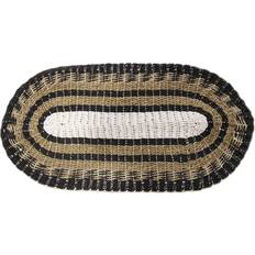 Carpets & Rugs Ancient Wisdom Oval Seagrass Black