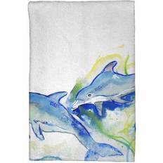 Microfiber Kitchen Towels Betsy Drake KT002 Dolphins Kitchen Towel