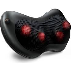 Naipo Neck and Back Massager with Heat, Massage Pillow Cushion with Deep Shiatsu Kneading for Back Pain Relief at Home Office Car