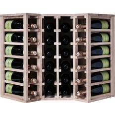 Caverack S9OAK Corner bottles Wine Rack