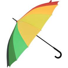Umbrellas Mountain warehouse Unisex Rainbow Stick Umbrella Multicoloured Green Size Large
