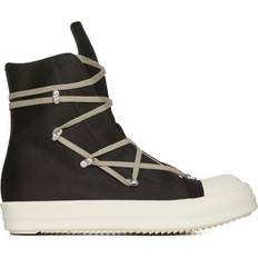 Men - Polyurethane Lace Boots Rick Owens Drkshdw SS24 Lido Hexa M - Black/Pearl/Milk