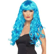 Long Wigs Smiffys Siren Wig Blue