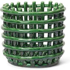 Ferm Living Cashmere Emerald Green Basket 16cm