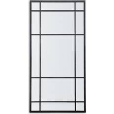 John Lewis Metal Frame Rectangular Black Wall Mirror