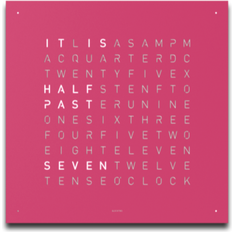 Qlocktwo Classic Pretty Pink Wall Clock
