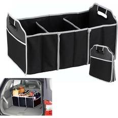 Car Bags MantraRaj 2-in-1 Car Boot Organiser Heavy Duty Collapsible Foldable Shopping Tidy Storage