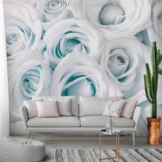 Turkosa Väggdekor Wonda Fototapet Satin Rose Turquoise 100x70 Väggdekor