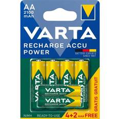 Varta accu aa 2100mah Varta Recharge Charge Accu Power AA 2100mAh 4-pack