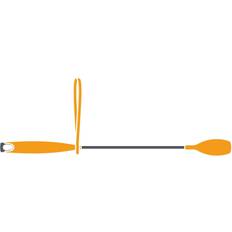 Orange Riders Gear Fouganza Riding crop 140 Uni - Orange/Navy Blue