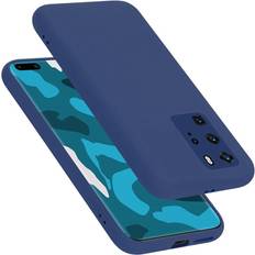 Cadorabo LIQUID BLAU, Huawei P40 PRO P40 PRO PLUS Case for Huawei P40 PRO P40 PRO Cover Protection TPU Silicone Gel Blue