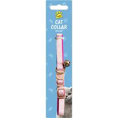 The Home Fusion Company Spotty Cat Collars With Bell Pink Blue Or