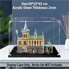 Elegant A Acrylic Display Case for LEGO 76389 Harry Potter Hogwarts Chamber of Secrets Modular Castle Toy with The Great HallOnly Display Case, No Lego Set