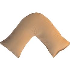 ARLINENS 2x Polycotton V Shaped Pillow Case Beige