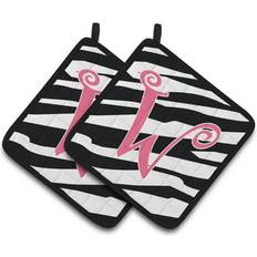 Pink Trivets Caroline's Treasures Carolines Treasures CJ1037-WPTHD Letter W Initial Zebra Trivet