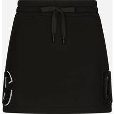 Dolce & Gabbana Short Skirts Dolce & Gabbana Jersey Miniskirt With Logo Patch