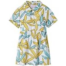 Multicoloured Dresses vidaXL Kids' Casual Short Dress - Ecru