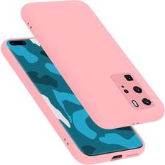 Cadorabo LIQUID PINK, Huawei P40 PRO P40 PRO PLUS Case for Huawei P40 PRO P40 PRO Cover Protection TPU Silicone Gel Pink