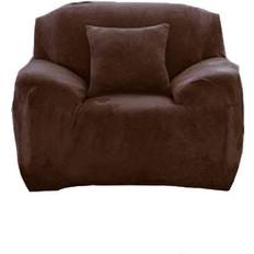 HOD Home & Elastic Stretch Single-Seater Loose Sofa Cover Brown