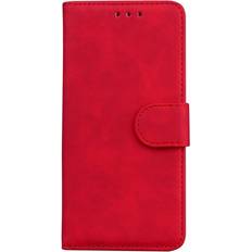 Kilovo iPhone 12, Red Classic Leather Card Slot Wallet Case For Apple iPhone 13 Multicoloured