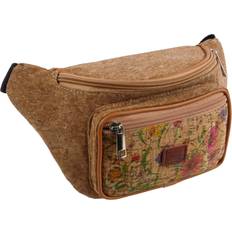 Multicoloured - Unisex Bum Bags LORENZ Wild Flowers Unisex Cork Waist Bag/Bumbag with Floral Design Multicoloured