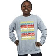 Star Wars Retro Repeat Logo Sweatshirt Grey