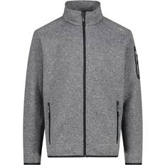 CMP Men's Melange Knit-tech Heavy Fleece - Ice/Titanio/Nero