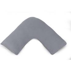ARLINENS V Flannel V Shaped Pillow Case Silver