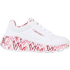 Skechers Sneakers Skechers Girl's Uno Lite Lovely Luv - White/Red/Pink