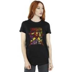 Boyfriend - Homme T-shirts Marvel Iron Man Gradient Comic Cotton Boyfriend T-Shirt Black