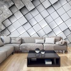 Wonda Fototapet Gray background 3D Selvklæbende Vægdekorationer
